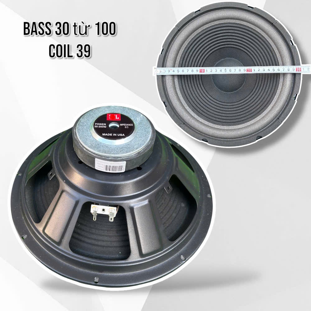 loa bass 30 gân mút màng vải sóng từ 100 coil 38 giá rẻ - karaoke cực hay - giá 1 củ