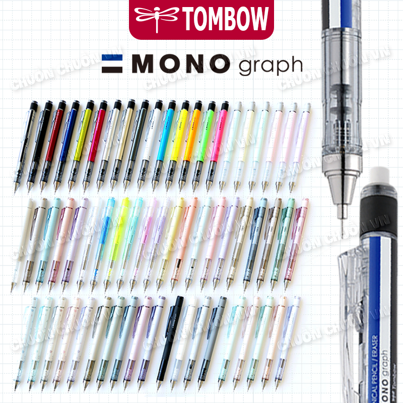 Tombow MONO Graph – Bút chì lắc kim cao cấp, công nghệ Shake‑Lock, tích hợp gôm MONO chính hãng