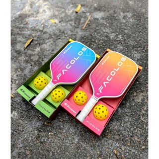 ( Chính hãng) Combo Bộ 2 vợt Pickleball Facolos Sport Series Trắng (ExPower White 14mm) - Tặng 2 bóng