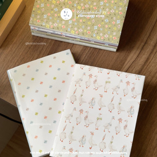 [xoanh nâu] Giấy bao tập, bọc vở, bao sách vịt coquette | 🪿 | thiết kế bởi Bliss.