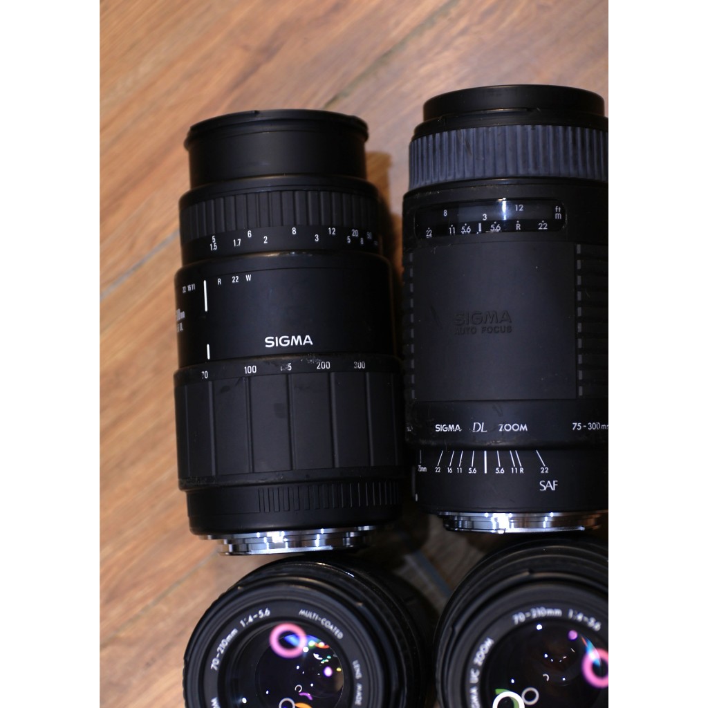 Lens canon Sigma 70-300mm, sigma 75-300mm (Luôn chụp mở khẩu)