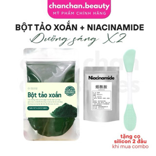    BỘT TẢO XOẮN   Nguyên Chất mix bột Niacinamide Dưỡng Sáng Da Khoẻ 