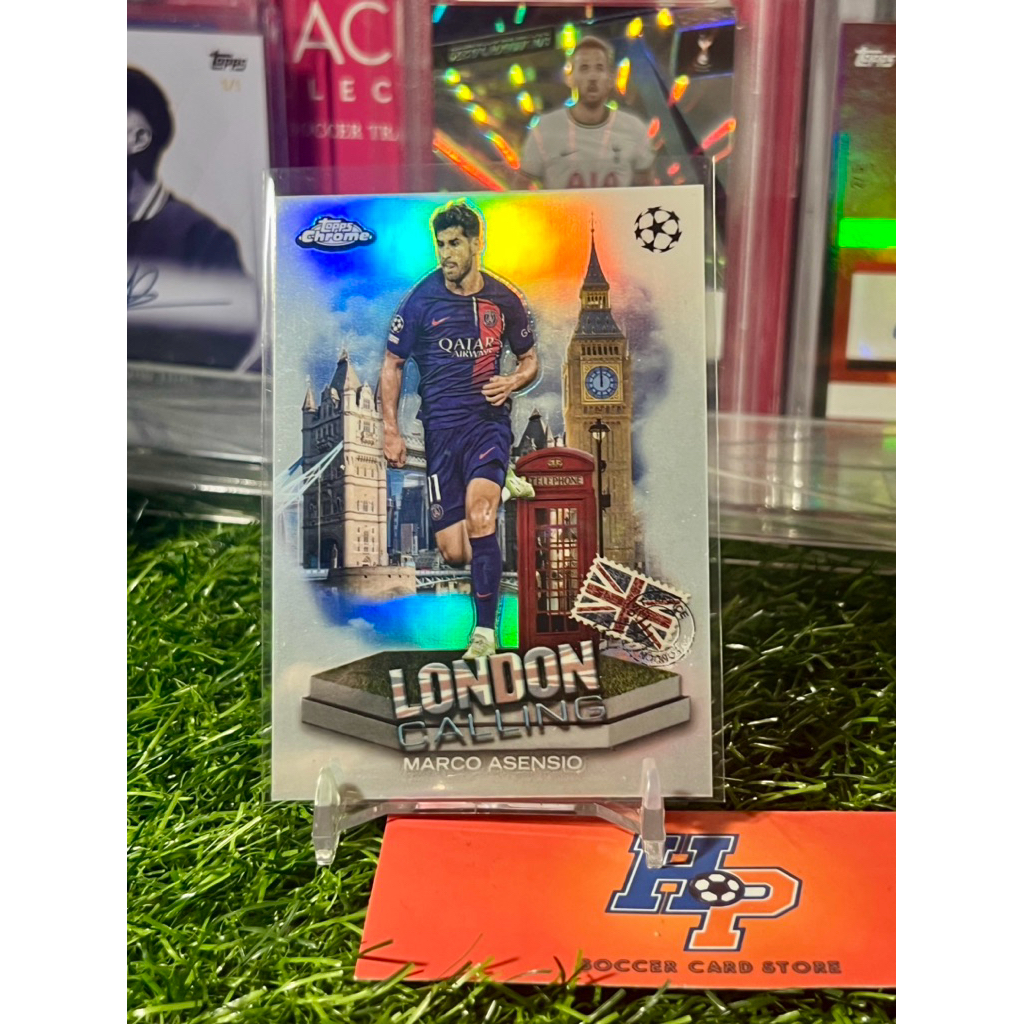 Thẻ bóng đá Marco Asensio London Calling Topps Chrome UCL 2023/24