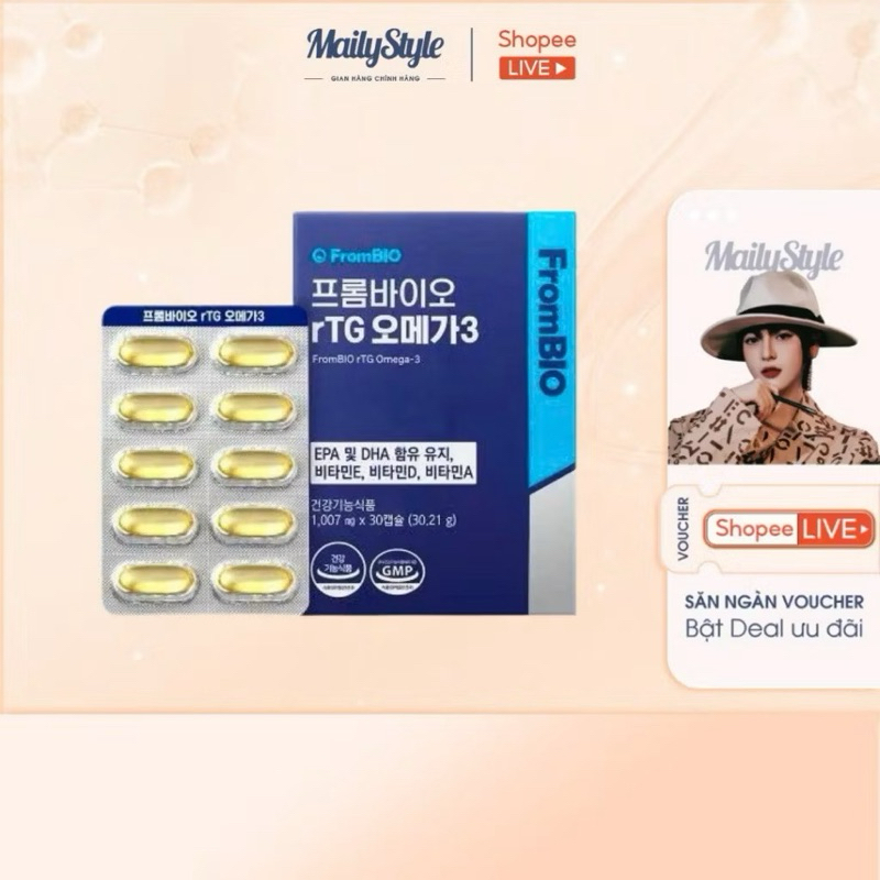 H73_ Viên uống omega 3 rTG FromBio rTG Omega-3