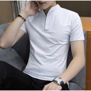 ÁO THUN NAM CỔ TÀU TAY NGẮN 3 MÀU THỜI TRANG NAM CAO CẤP  VẢI DÀY DẶN  