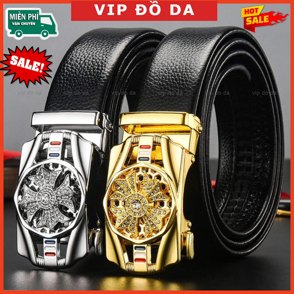 🔥 Giá Sốc 🔥 Thắt lưng nam mặt xoay - khóa tự động cao cấp, dây nịt nam mặt xoay thời trang