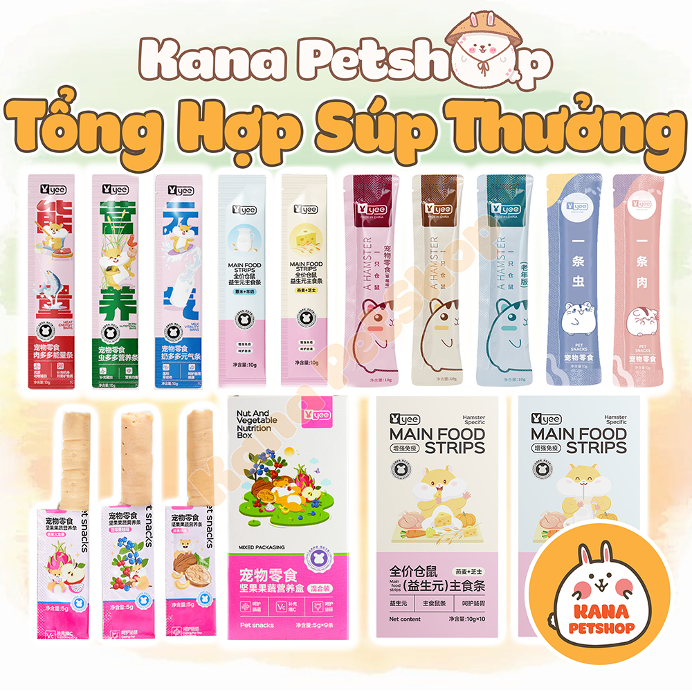Súp Thưởng Yee Thức Ăn Hamster 🐹FREESHIP🐹 Đồ Ăn Dặm Dạng Gel Sốt Đồ Ăn Vặt Hiệu 𝐘𝐄𝐄 Cho Hamster ...