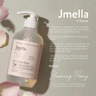 Sữa tắm hương nước hoa No.1 JMELLA IN FRANCE BLOOMING PEONY BODY hạn 2028 (Quà tặng dây tóc) Isolux
