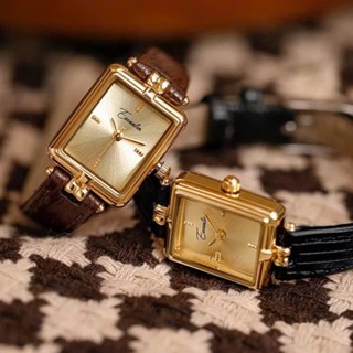 Đồng Hồ Đeo Tay Nữ Eavanlin Đồng Hồ Mặt Chữ Nhật Da Xịn Phong Cách Cổ Điển Sang Trọng mã 1905.