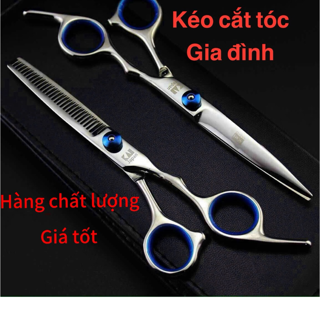 (gì cũng rẻ )bộ kéo cắt tóc k-06 loại đẹp có chữ dành cho cắt tóc gia đình