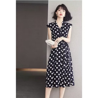 ĐẦM XÒE VINTAGE BI TRẮNG ĐEN