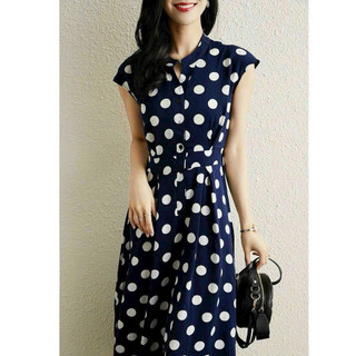 ĐẦM XÒE VINTAGE BI TRẮNG ĐEN