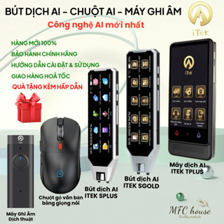  Chính hãng ITEK - Bút Máy Dịch – Máy Ghi Âm – Chuột AI – Trợ Lý Ngôn Ngữ Thông Minh 