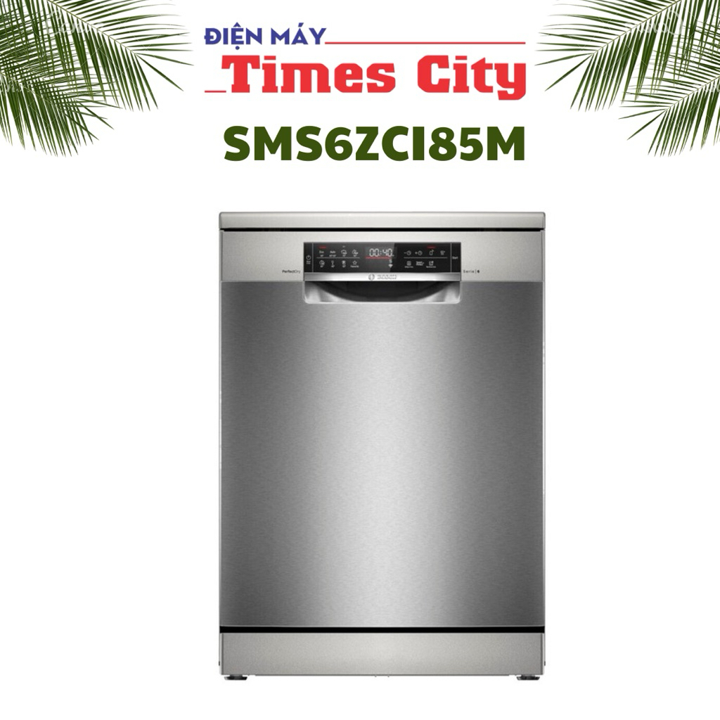 Máy rửa bát Bosch độc lập SMS6ZCI85M seri 6 sấy zeolith