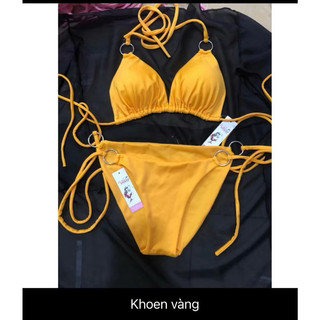 Bikini Nữ 2 Mảnh Basic Đính Khoen Cực Xinh
