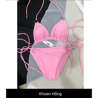 Bikini Nữ 2 Mảnh Basic Đính Khoen Cực Xinh