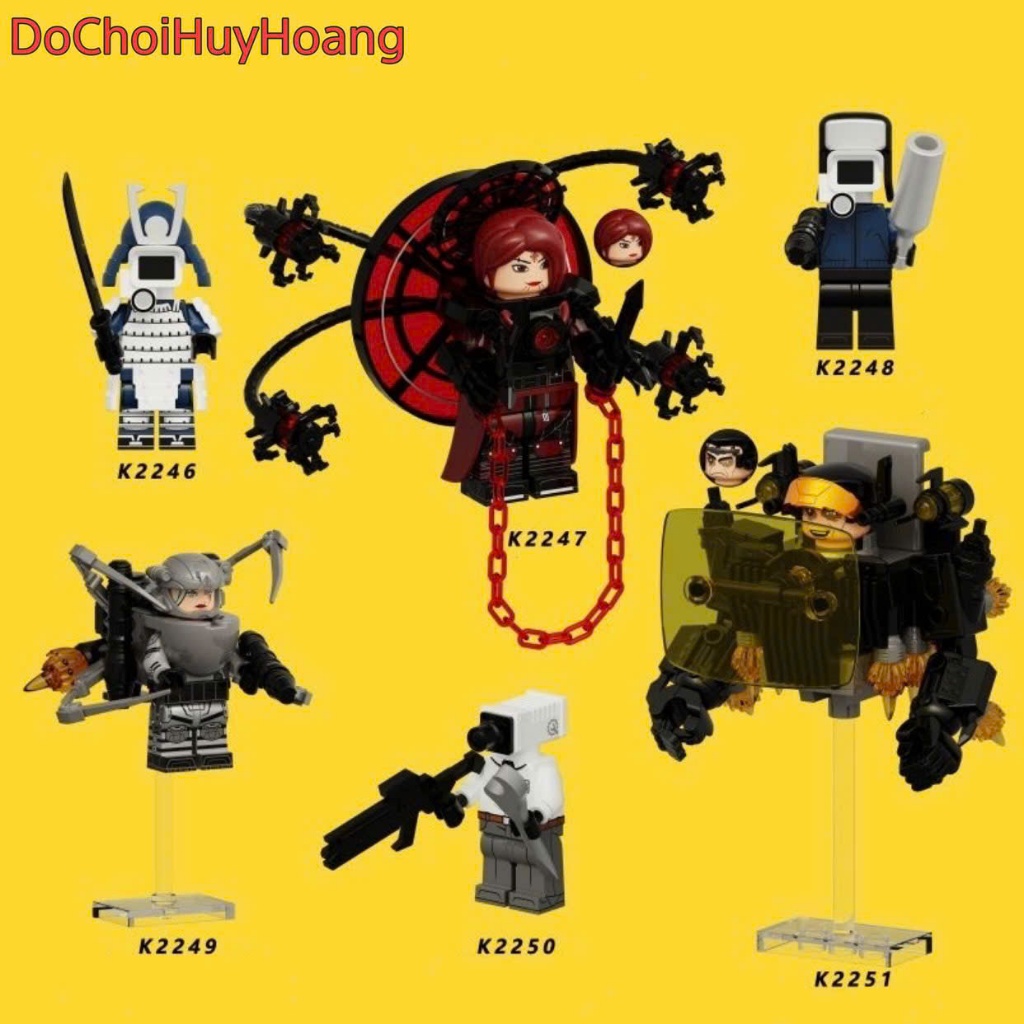 Mô hình Skibidi Toilet Người Máy Titan Cameraman TV Clock Drill Man K2246 - K2251