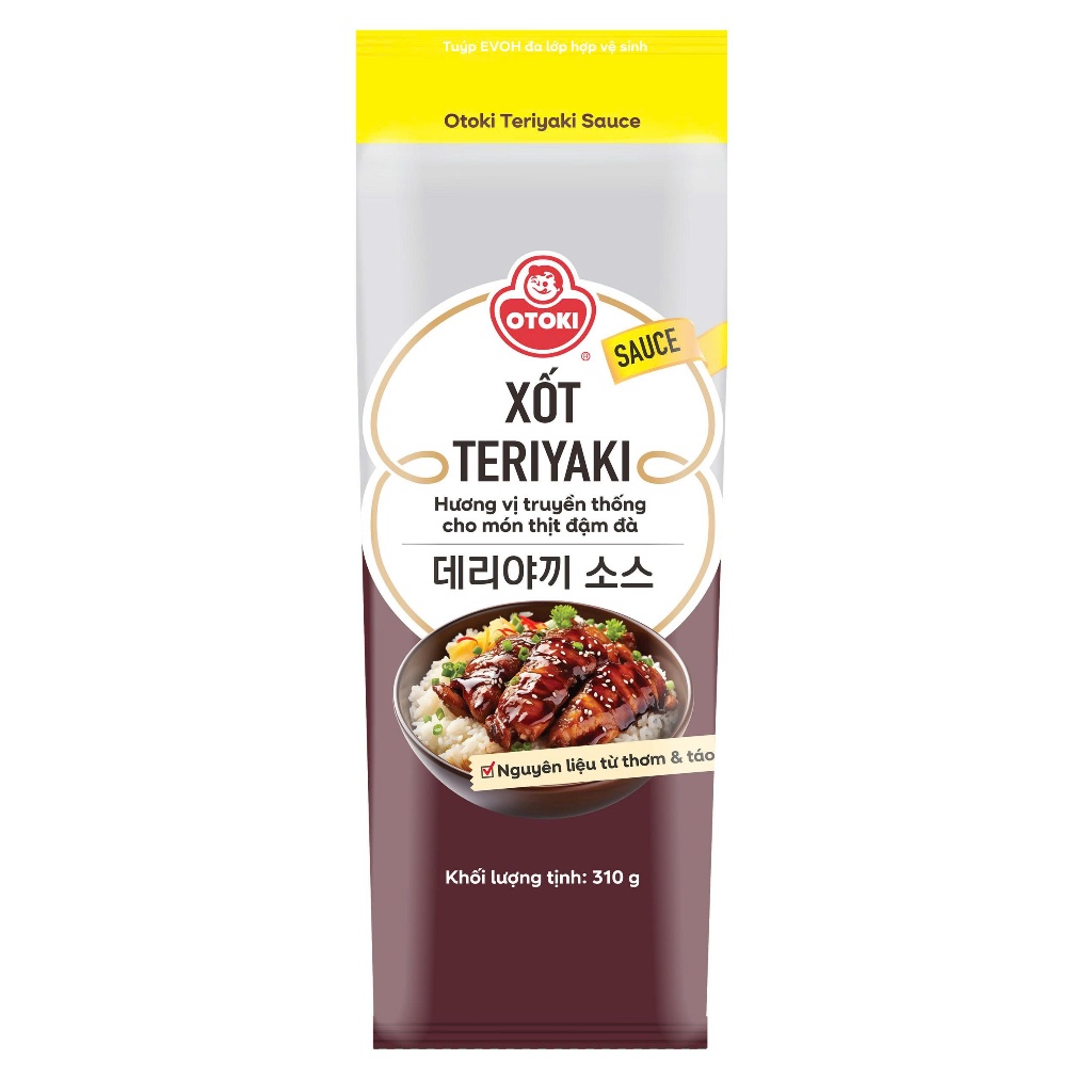 Cập nhật bao bì mới Otoki- Sốt teriyaki Ottogi 310g