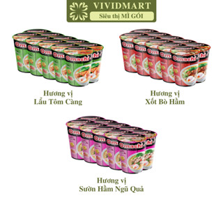 [SET 10 LY] - MASAN - Mì ly Omachi (KHÔNG THỊT) 3 hương vị: Xốt Bò Hầm/ Sốt Bò, Sườn Hầm Ngũ Quả, Tôm Chua Cay 66-72g/ly
