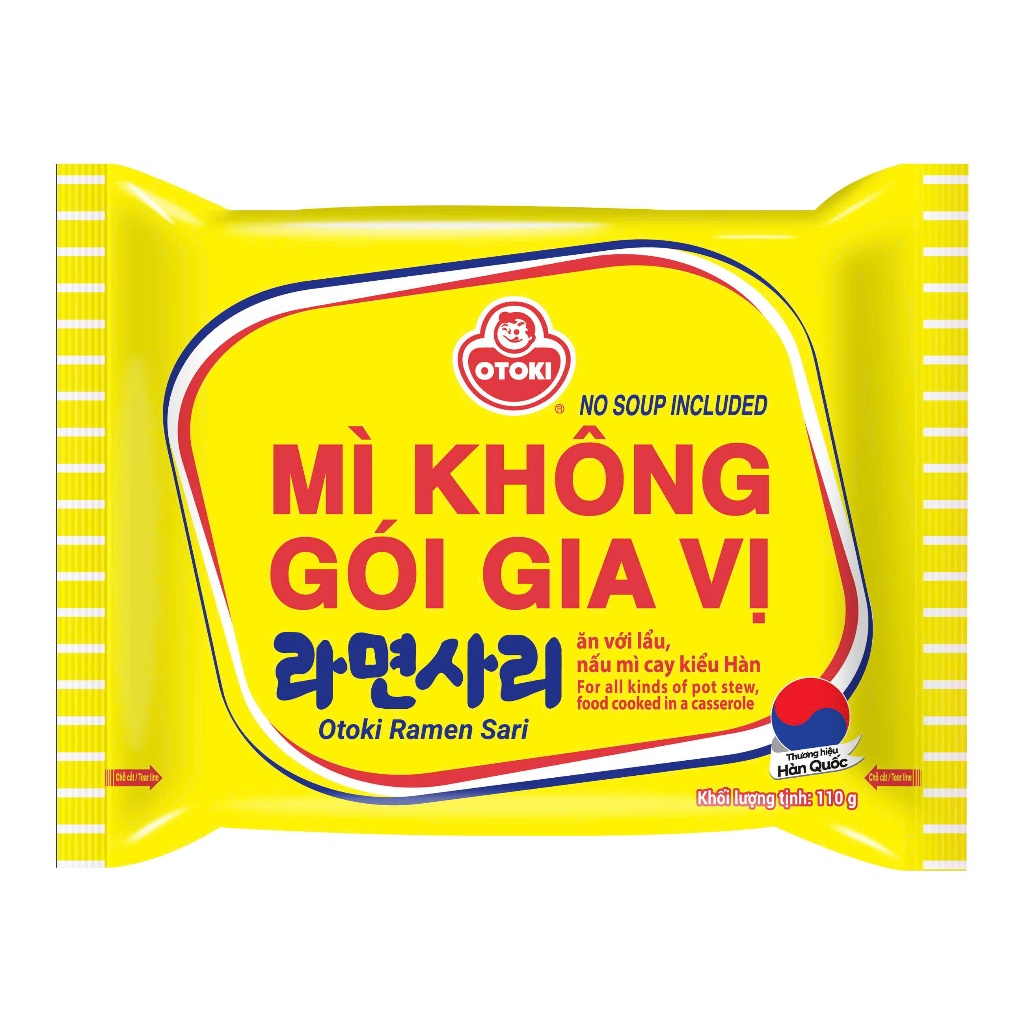Cập nhật bao bì mới Otoki-Mì không vị Ottogi Ramyonsari (110g