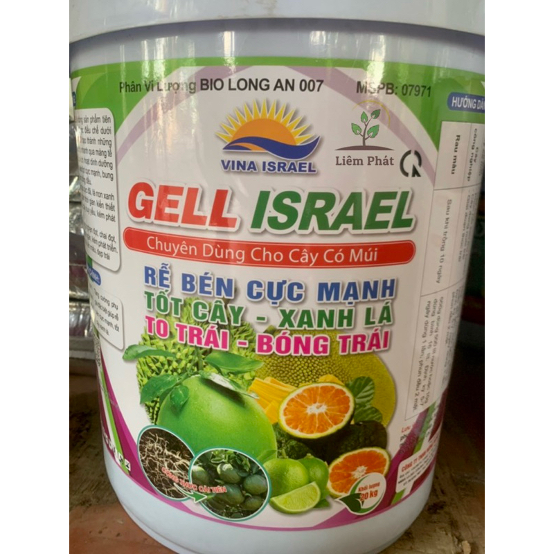 1 xô gell israel 20kg của vina israel chuyên dùng cho cây có múi