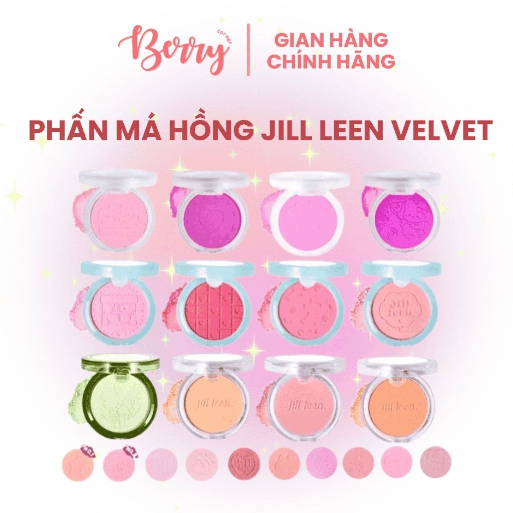 JILL LEEN - Phấn má hồng Jill Leen Velvet Cheek Blush