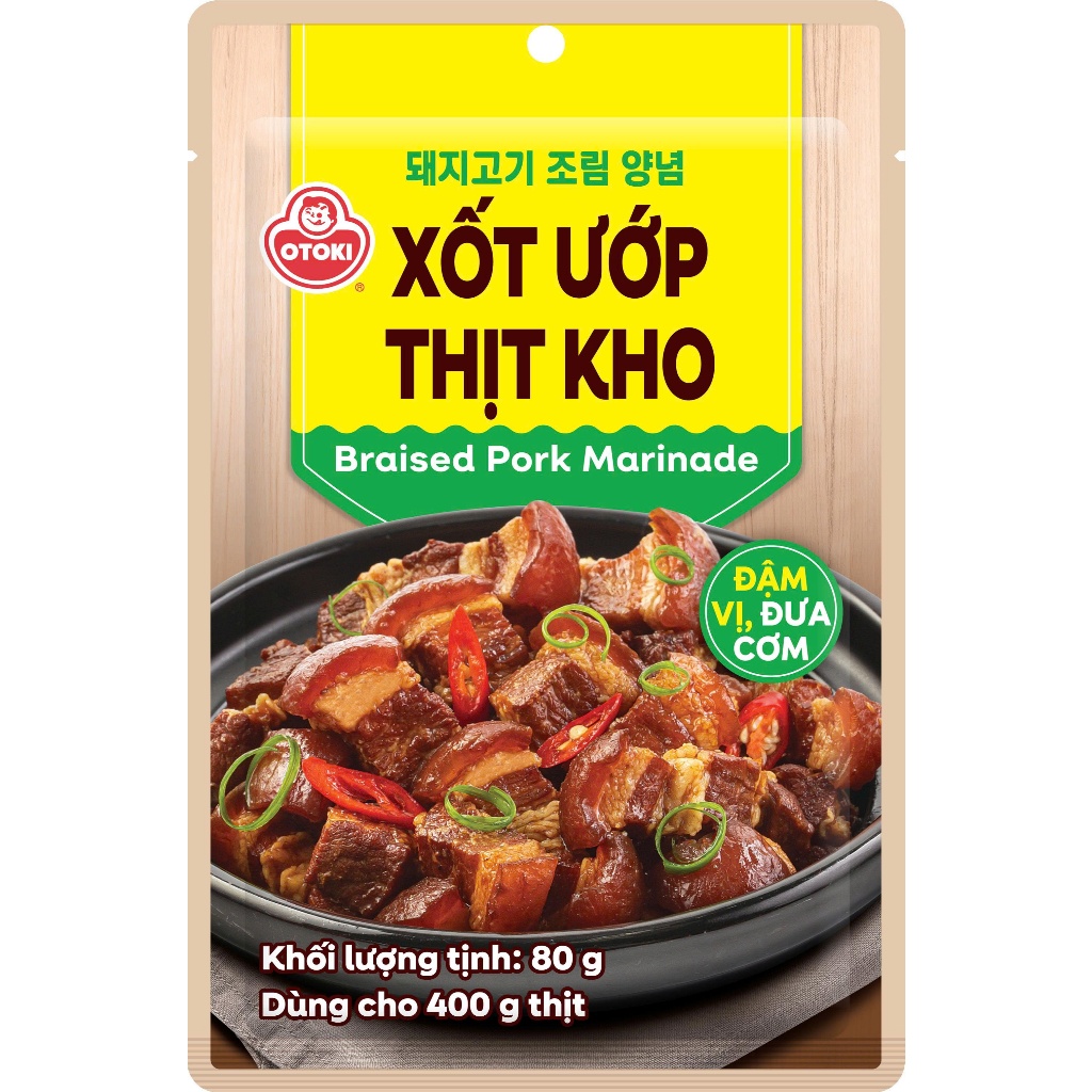 Cập nhật bao bì mới OTOKI - Xốt Ướp Thịt Kho Ottogi 80g