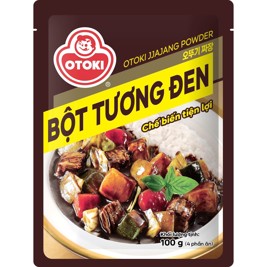 Cập nhật bao bì mới OTOKI - Bột Tương Đen Ottogi 100g - VN