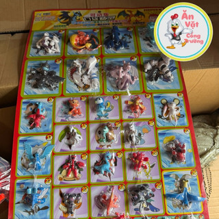 Sỉ vỉ rút thăm 120 tem thưởng 50 mô hình nhân vật pokemon các cỡ lớn nhỏ siêu vui, tem thưởng pokemon bốc thăm