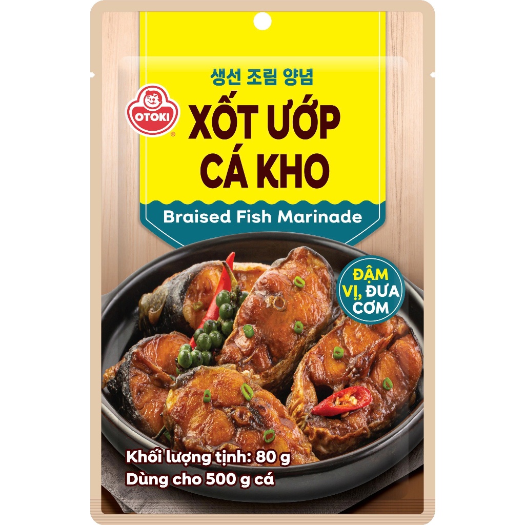 Cập nhật bao bì mới OTOKI - Xốt Ướp Cá Kho Ottogi 80g