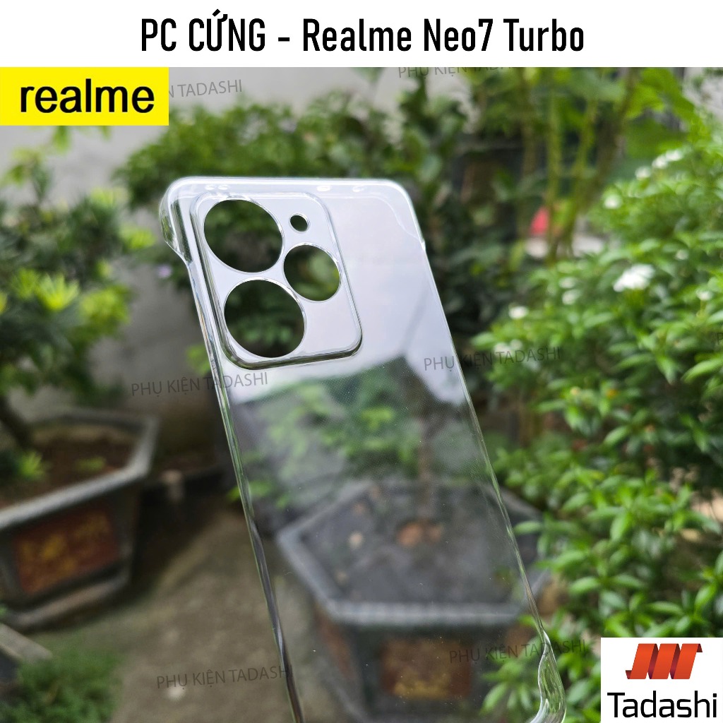 Ốp Lưng KHÔNG VIỀN Realme Neo7 Turbo/ Realme Neo 7, Realme GT7/ GT7 Pro Trong Suốt Nhựa PC CỨNG, Có 