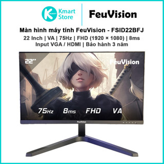 Màn hình máy tính FeuVision FSID22BFJ | 22 Inch / FHD (1920×1080) / VA / 75Hz / 8ms | Input VGA / HDMI | Bảo hành 3 năm