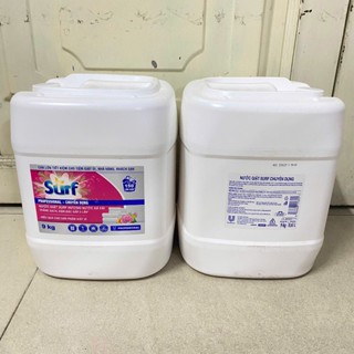 Nước giặt Surf Hương nước xả vải can 9kg siêu tiết kiệm 150 lần giặt