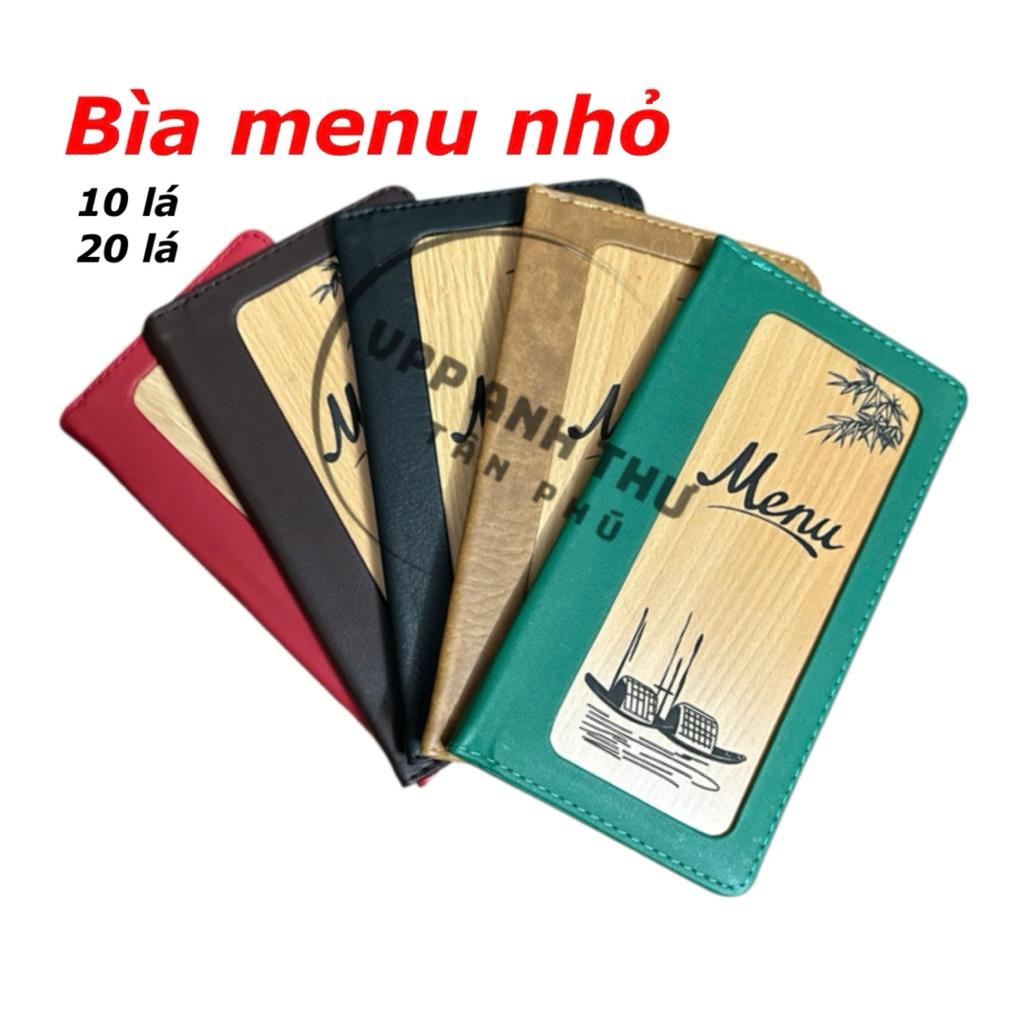 CUỐN BÌA MENU SIZE NHỎ 10/20 LÁ 2312 ( 12x23cm )