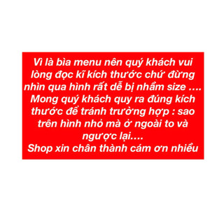 CUỐN BÌA MENU SIZE NHỎ 10/20 LÁ 2312 ( 12x23cm )