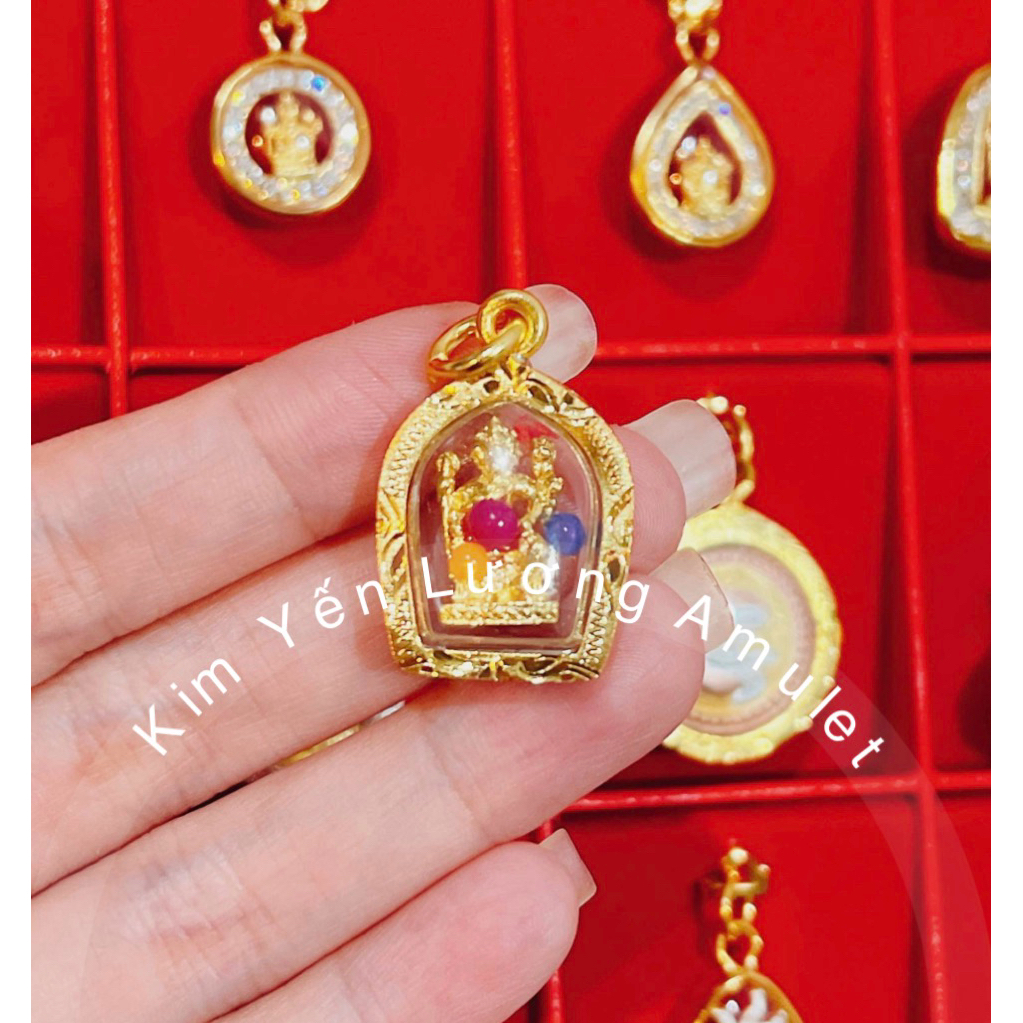 🎀 Mặt Phật Tứ Diện Đính Hạt Chùa Wattraimit Thái Lan 🎀