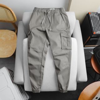 Quần Jogger nam Kaki H2T quần túi hộp nam, lưng thun dây rút, ống bo chun - 0587, 1808, 1884