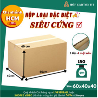 Hộp carton to chuyển nhà 60x40x40, hộp carton to lớn đóng gói hàng hóa giá gốc - Hộp carton HT HCM