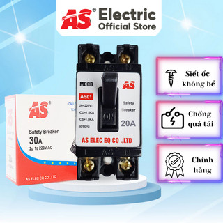 Combo 3 Bộ Át Mini - CB Cóc AS01 Vỏ Chống - C Vỡ - Chống Quá Tải - Có Đèn Báo Nguồn Giá Rẻ Cho Thợ
