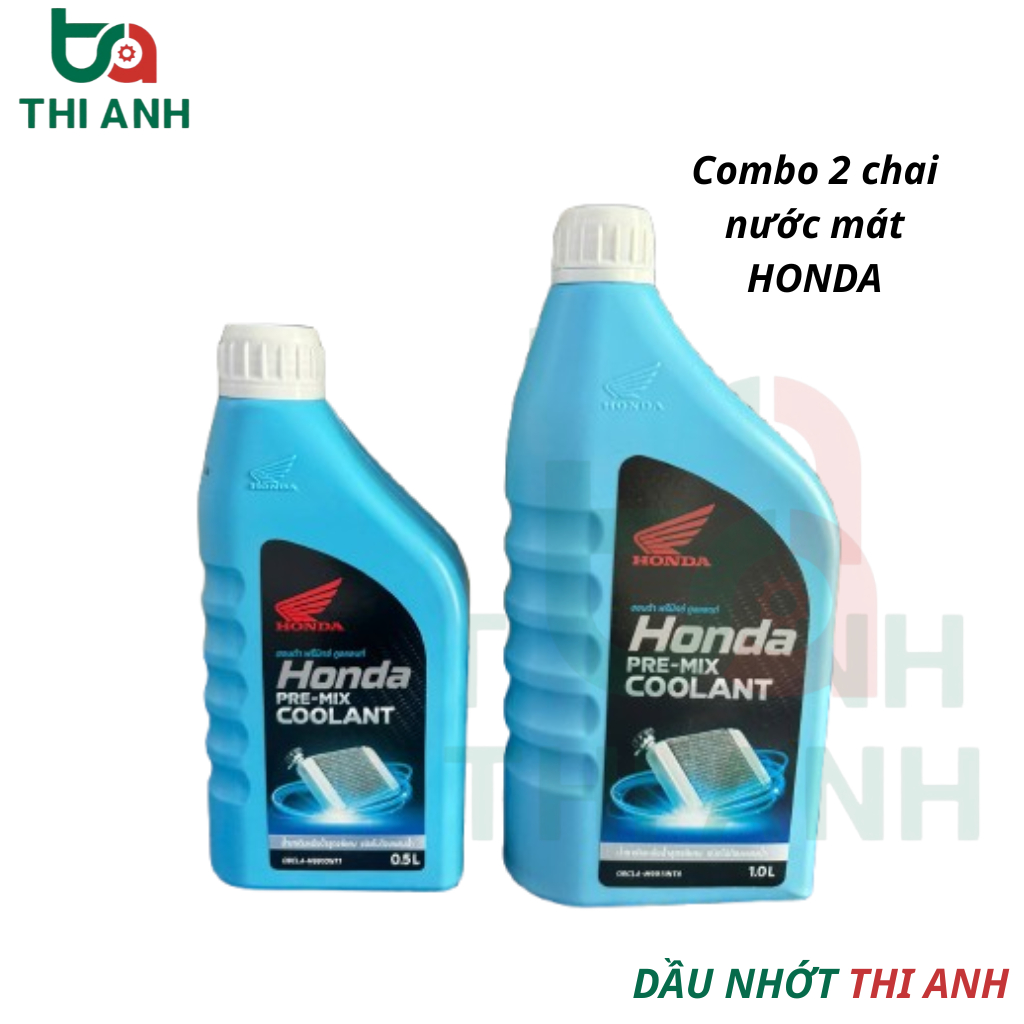 COMBO Nước Mát Honda Chính Hãng, Combo 2 chai gồm 1L + 0.5L Làm Mát Cho Xe Máy