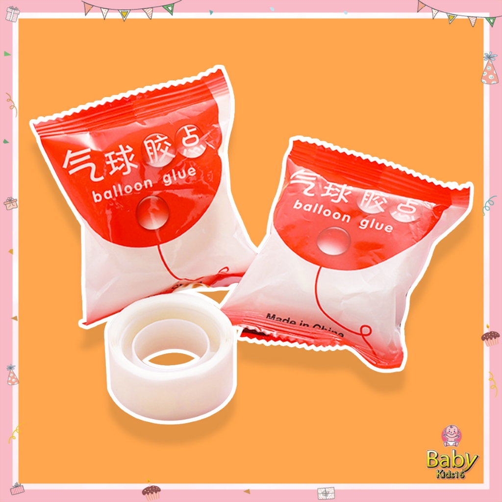 Keo Dán Bong Bóng 2 Mặt Silicone Trang Trí Sinh Nhật – Phụ Kiện Party BabyKids16