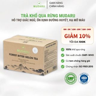 Trà khổ qua rừng túi lọc Mudaru giúp ổn định đường huyết, hạ mỡ máu, thanh lọc cơ thể - Hộp 25 gói