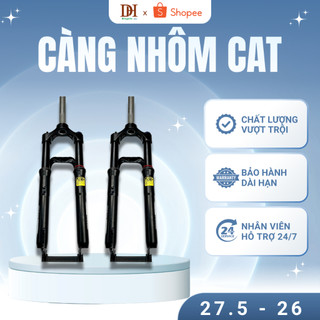  Càng nhôm CAT 27.5 - 26 chính hãng phuộc dầu xe đạp khóa hành trình giảm xóc cho xe đạp thể thao 