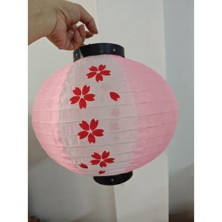 Lồng đèn tròn hoạ tiết Nhật 30cm