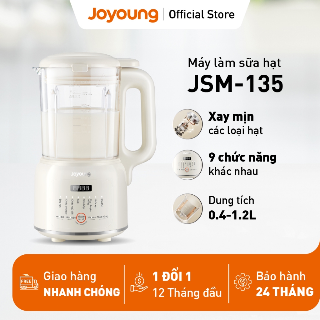 Máy nấu sữa hạt Joyoung JSM-135 | Dung tích 1.2L | Công suất 400W | BigBuy360 - bigbuy360.vn