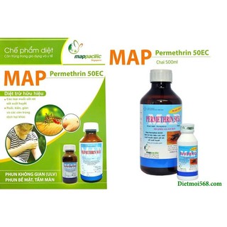 Thuốc diệt muỗi Map Permethrin 50EC (chai 1 Lít)