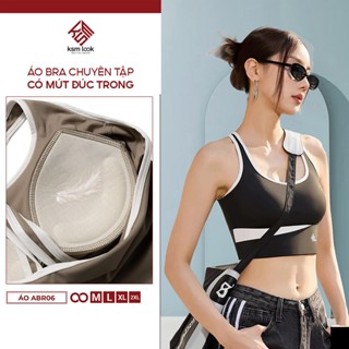 Áo Bra Thể Thao Nữ KSM LOOK Tập Gym Yoga Aerobic Phom Ôm Mút Ngực Đúc Chống Sốc Vải Mềm Thoáng Khí ABR06