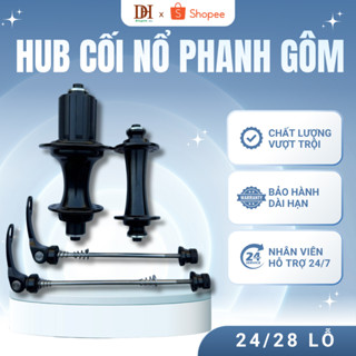 Hub cối nổ phanh gôm màu ĐEN, Moay ơ cao cao cấp dành cho xe road, đua cấp, phụ kiện xe thể thao