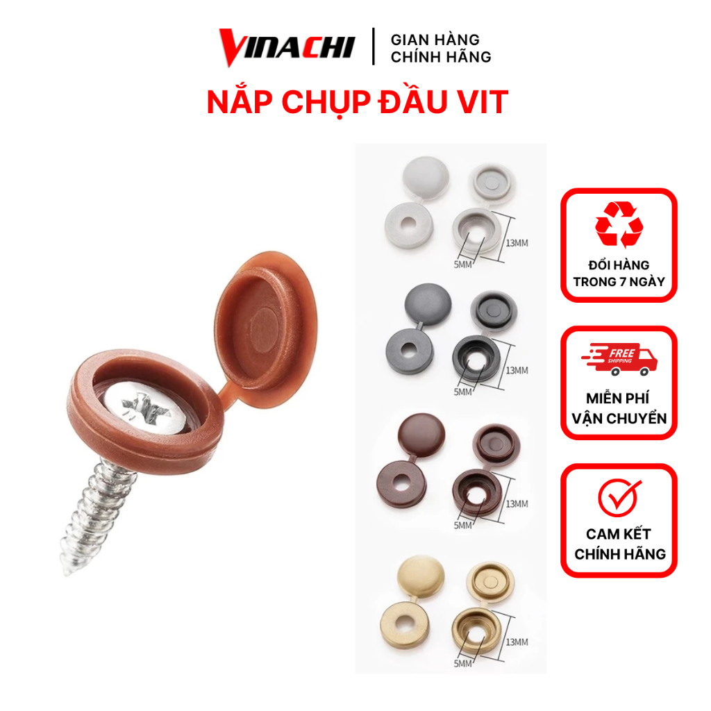 Nắp Chụp Đầu Vit (túi 100 cái)