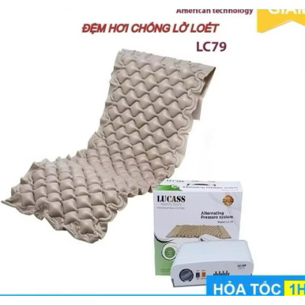[CHÍNH HÃNG] Nệm Hơi Chống Loét cao cấp Lucass LC-79 (LC79) | Đệm hơi chống loét cho người bệnh